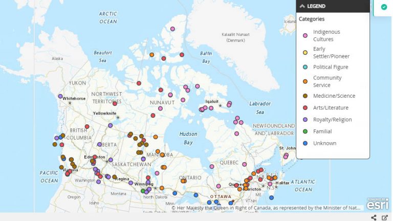 Carte du Canada