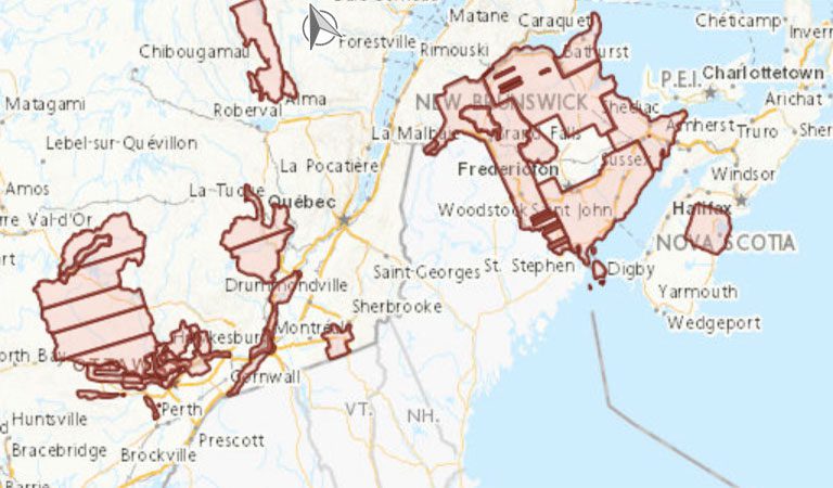 Carte - Bâtiments extraits automatiquement