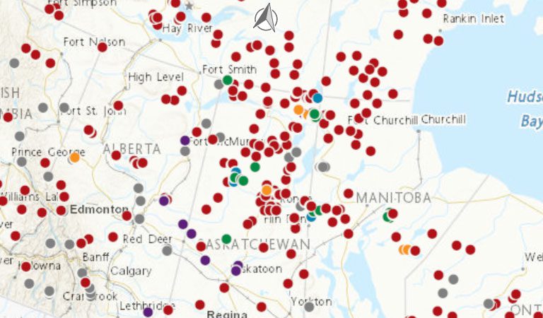 Carte commémorative du Canada