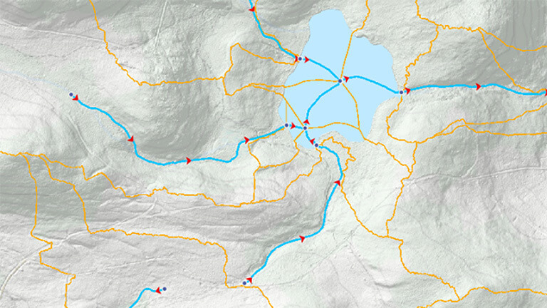 Carte du Réseau hydrospatial canadien